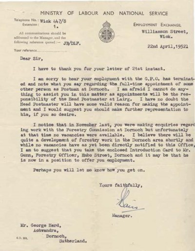 Royal British Legion Correspondence