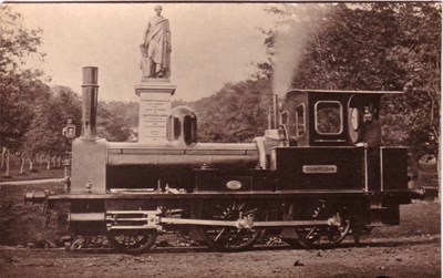 'Dunrobin' locomotive at Dunrobin Castle Station