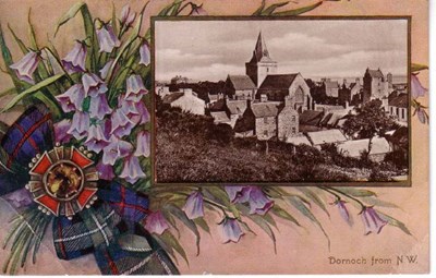 Decorated postcard