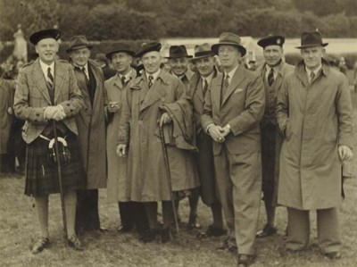 Photograph of group at Sutherland Show possibly at Dunrobin.