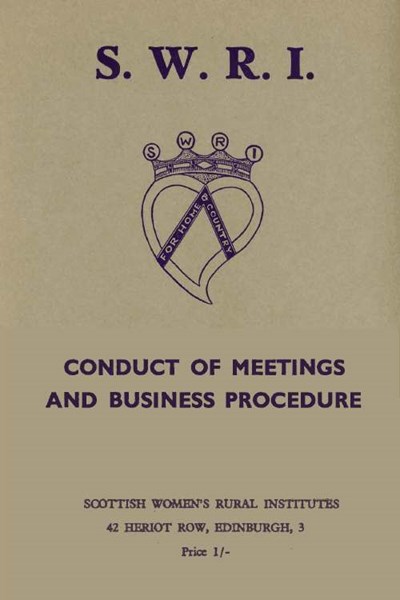SWRI Conduct of Meetings and Business Procedures