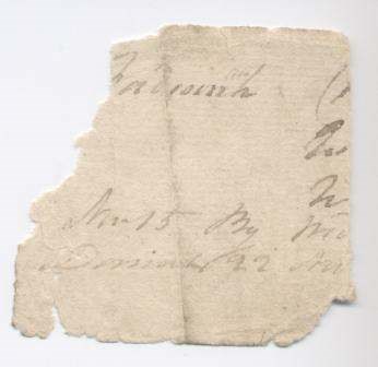 Fragment of receipt