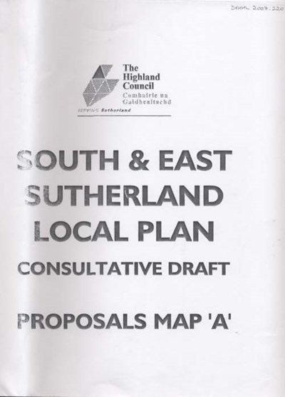 South & East Sutherland Local Plan Map A 1998