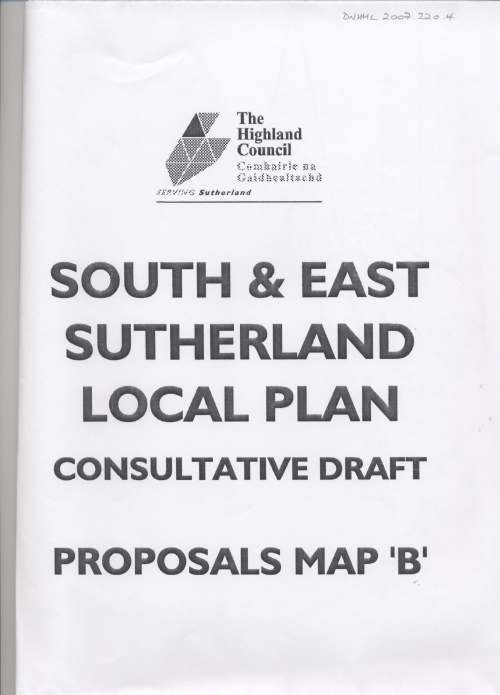 South & East Sutherland Local Plan Map B 1998