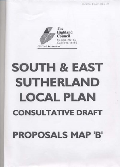 South & East Sutherland Local Plan Map B 1998