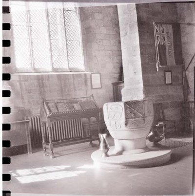 Font at Hodnet Hall Shropshire