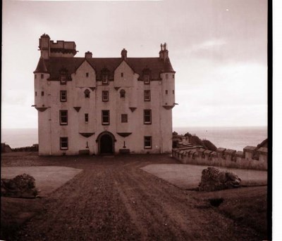 Small Scottish castle by the sea