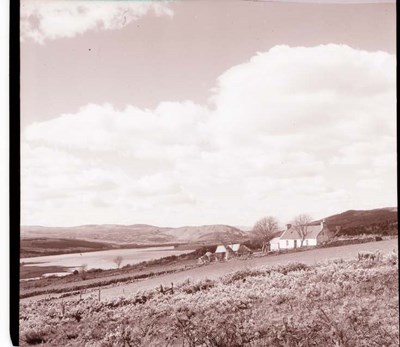 Photograph of  cottages and view, Bonar Bridge