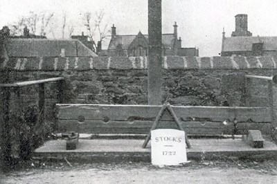 Photograph of Mercat Cross and Stocks