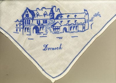 Tablecloth from the Sutherland Arms Hotel