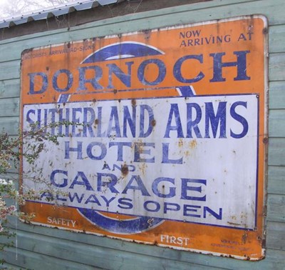 Sutherland Arms Hotel & Garage Sign