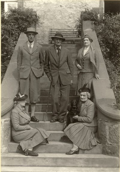Sykes Family outside the Castle, Dornoch