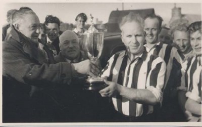 Presentation of the Stafford Cup to Dornoch Football Team