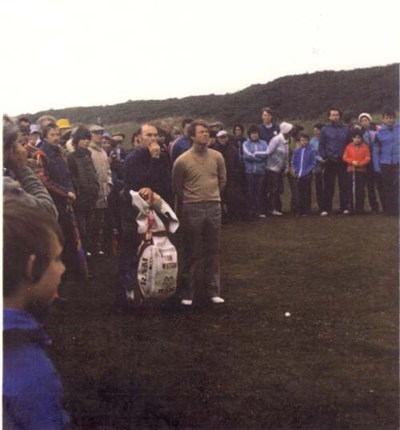 Dennis Bethune with golfer Tom Watson