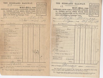 Highland Railway Waybills