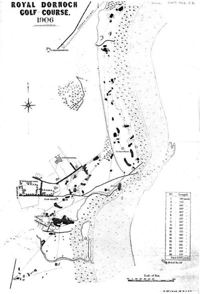 plan of Dornoch golf course