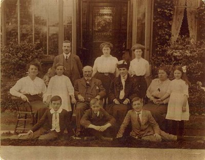 Copy of a photograph of family Group, Mackay