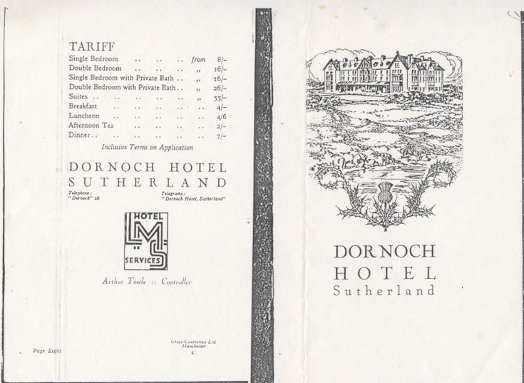 Booklet Dornoch Hotel