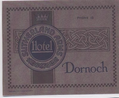 Sutherland Arms Hotel booklet