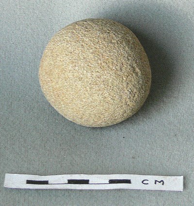 Stone ball probably natural pebble