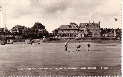 Clubhouse and Old 18th Green, Royal Dornoch Golf Course