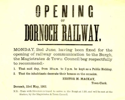 Dornoch Railway poster