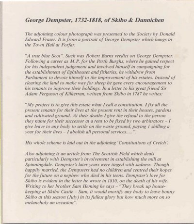 Information on George Dempster