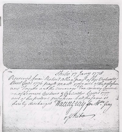 Skibo Rent Receipts 1770 -1806