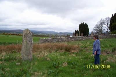 St Demhan's Cross at Creich - general location