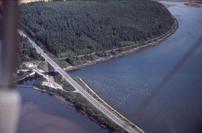 Aerial photograph of The Mound