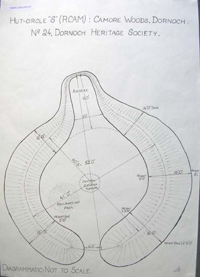 Hut circle ~ Camore Wood