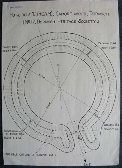 Hut circle ~ Camore Wood