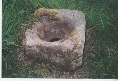 Possible quern or socket stone from Knockglass