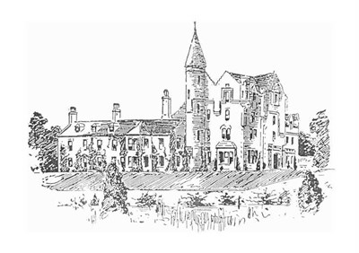 Photocopy of sketch of Skibo Castle before remodelling