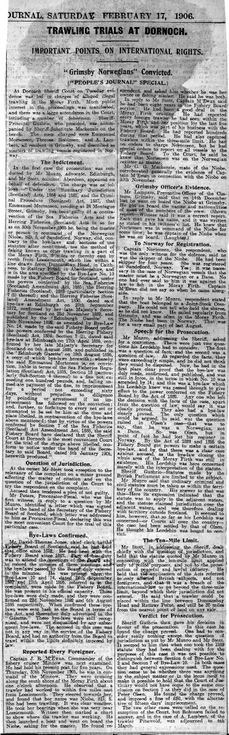 Trawling Trials at Dornoch 1906