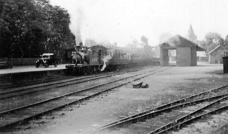 Train at Dornoch Station