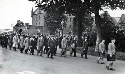 British Legion, Dornoch, Dedication of King's colours 1951