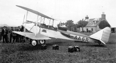 The First Plane to land in Dornoch