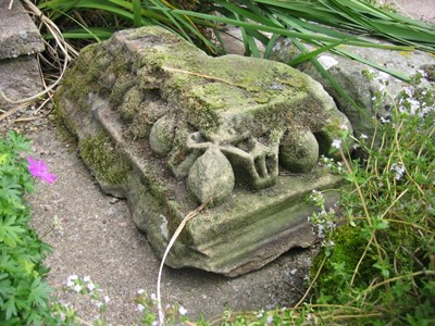 Garden in Eaglefield Road Dornoch - re-use of stones