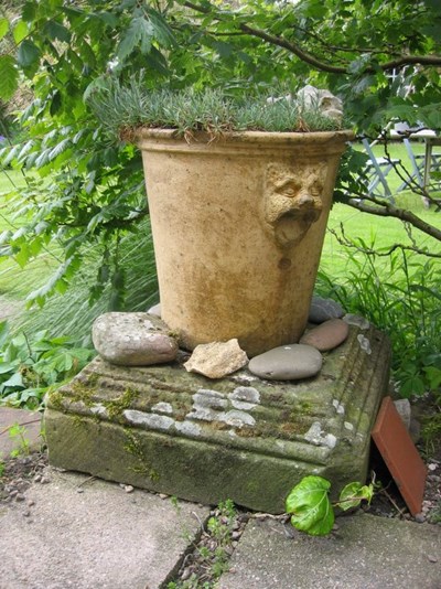 Re-use of Dornoch ruin stones - garden Eaglefield Rd Dornoch
