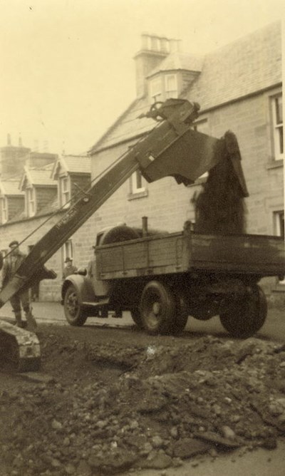 Sutherland Council roadworks in Castle Street