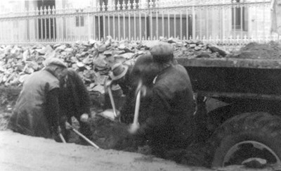 County Roadmen hard at work in Castle Street 1954