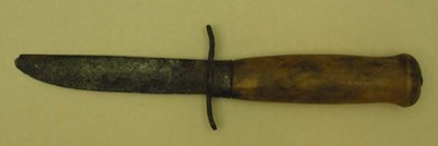 Small dagger with wooden handle
