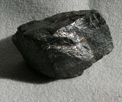 Piece of coal found on Dornoch beach.