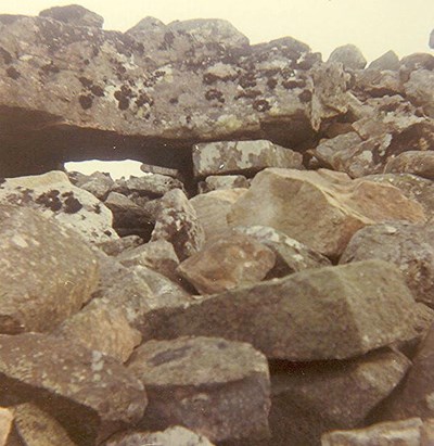 Entrance to Broch at Kinnauld