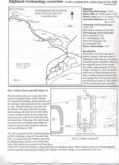 Highland Archaeological Excursion 11 October 2008