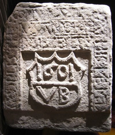 Carved stone found near Dornoch Library