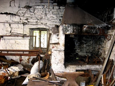 The old furnace, St Gilbert Street garage, Dornoch