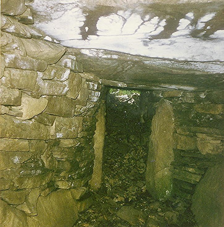 Earth House at Kirkton ~ Entrance from inside