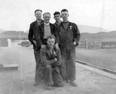 Five railway workers at Skelbo including James Matheson